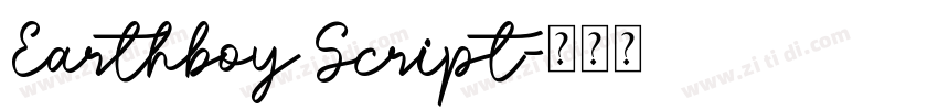 Earthboy Script字体转换